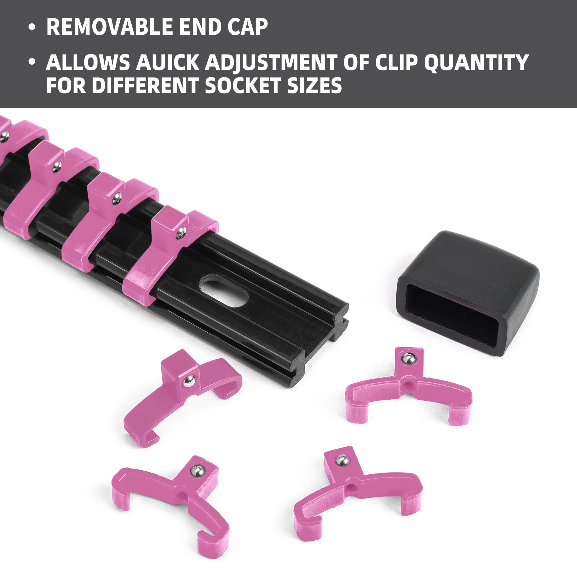 Foto 4 pulgar | Organizador De Enchufes Reniteco Drive Abs Tools, Color Rosa, 12 Piezas - Venta Internacional.