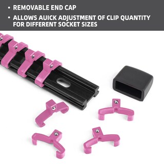 Foto 3 | Organizador De Enchufes Reniteco Drive Abs Tools, Color Rosa, 12 Piezas - Venta Internacional.