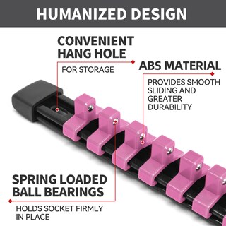 Foto 4 | Organizador De Enchufes Reniteco Drive Abs Tools, Color Rosa, 12 Piezas - Venta Internacional.