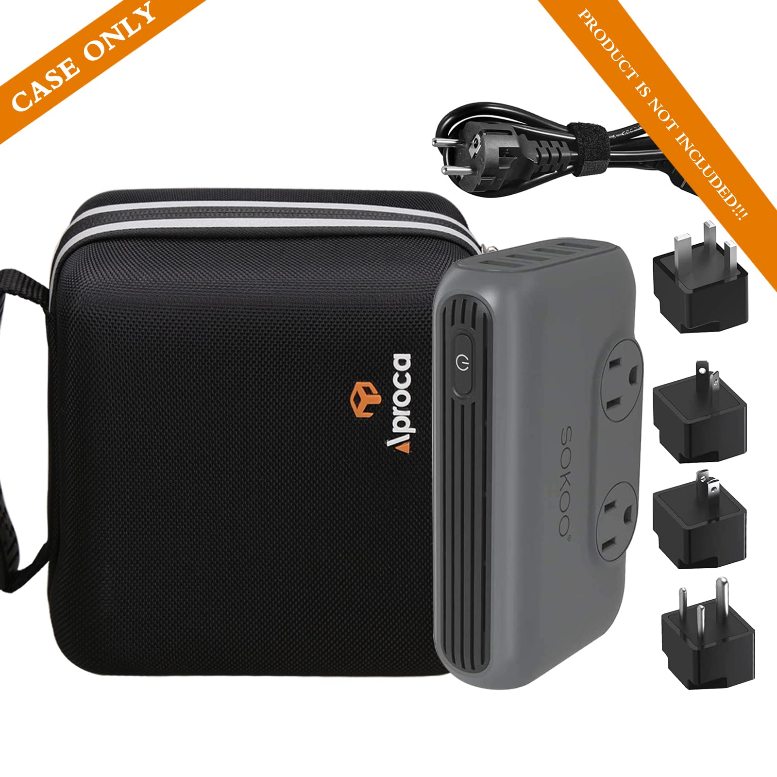 Foto 5 | Funda De Viaje Aproca Hard Storage Para Convertidor De Voltaje Sokoo De 230 W - Venta Internacional.