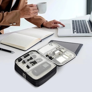 Foto 2 | Organizador Portátil Para Electrónicos 2pcs Eo Safe Imports Esi-20095 Negro