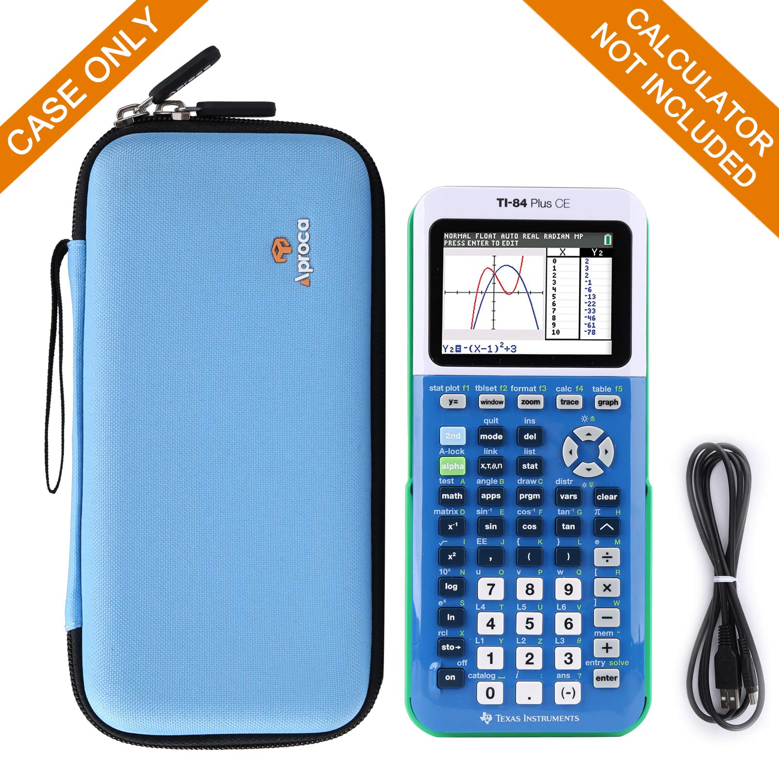 Foto 4 | Estuche De Almacenamiento Aproca Para Texas Instruments Ti-84 Plus Ce Blue - Venta Internacional.