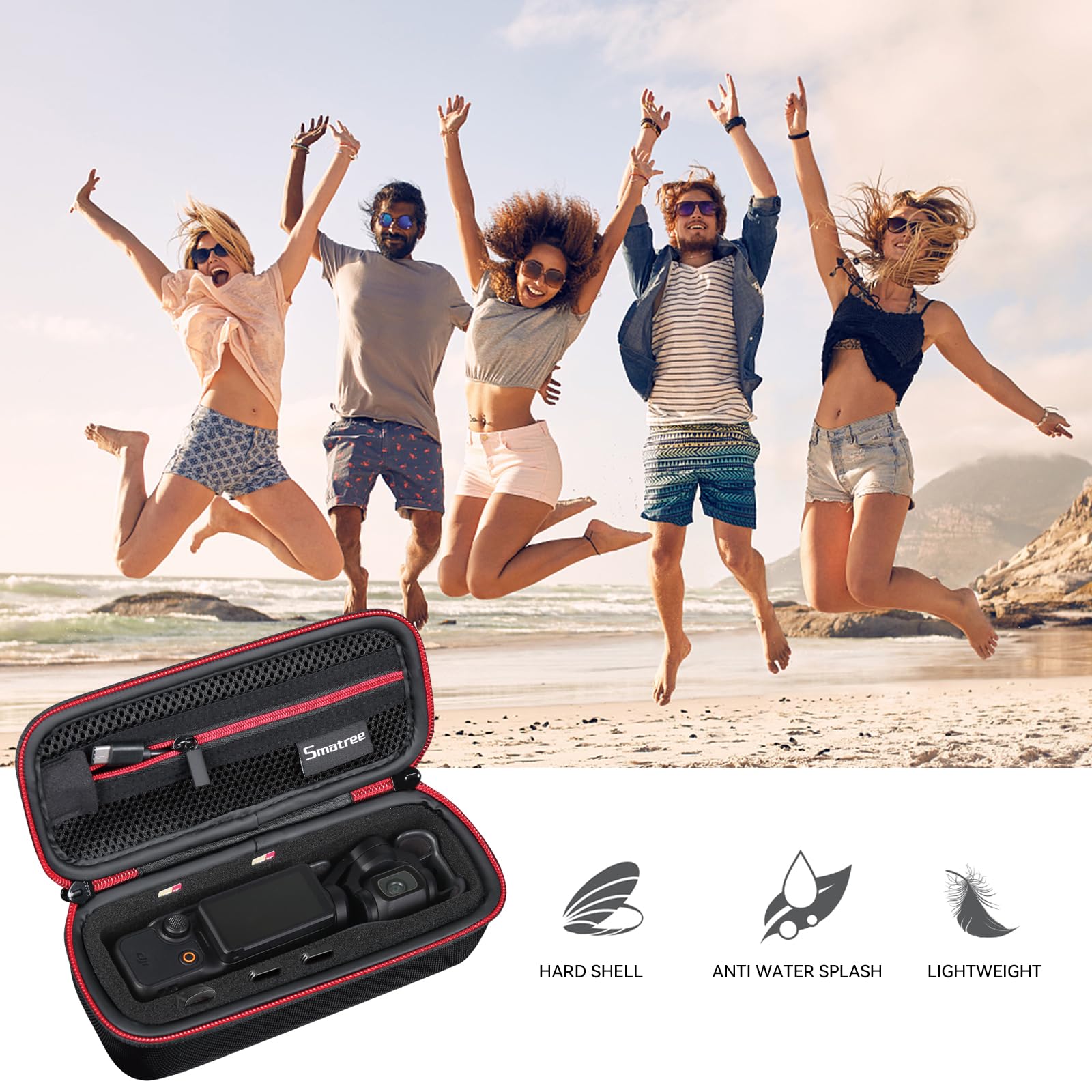 Foto 8 pulgar | Funda Rígida Compacta Case Smatree Osmo Pocket 3 Xs - Venta Internacional.