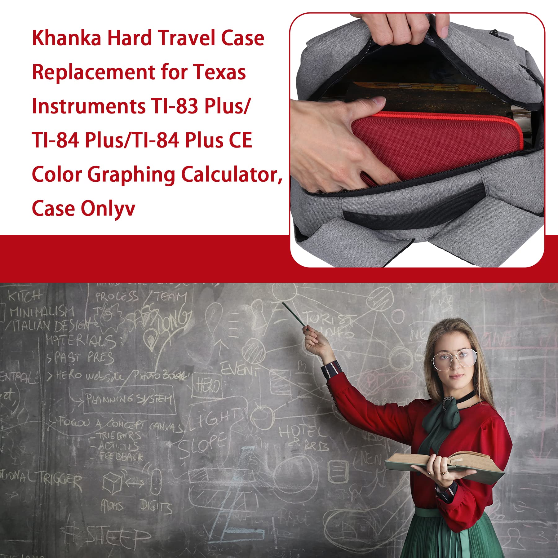 Foto 4 pulgar | Estuche De Almacenamiento Khanka Para Texas Instruments Ti-84 Plus Ce - Venta Internacional.