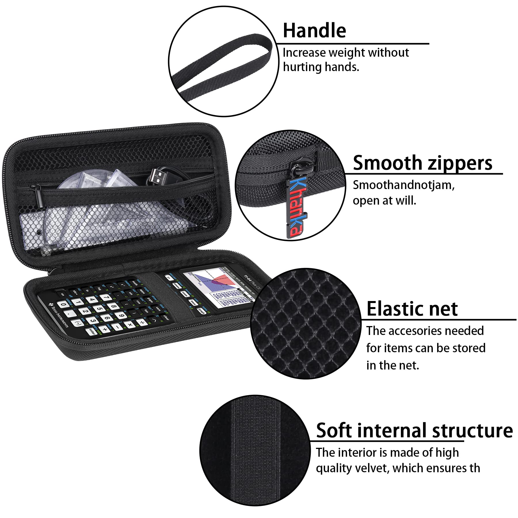 Foto 7 pulgar | Estuche De Almacenamiento Khanka Para Texas Instruments Ti-84 Plus Ce - Venta Internacional.