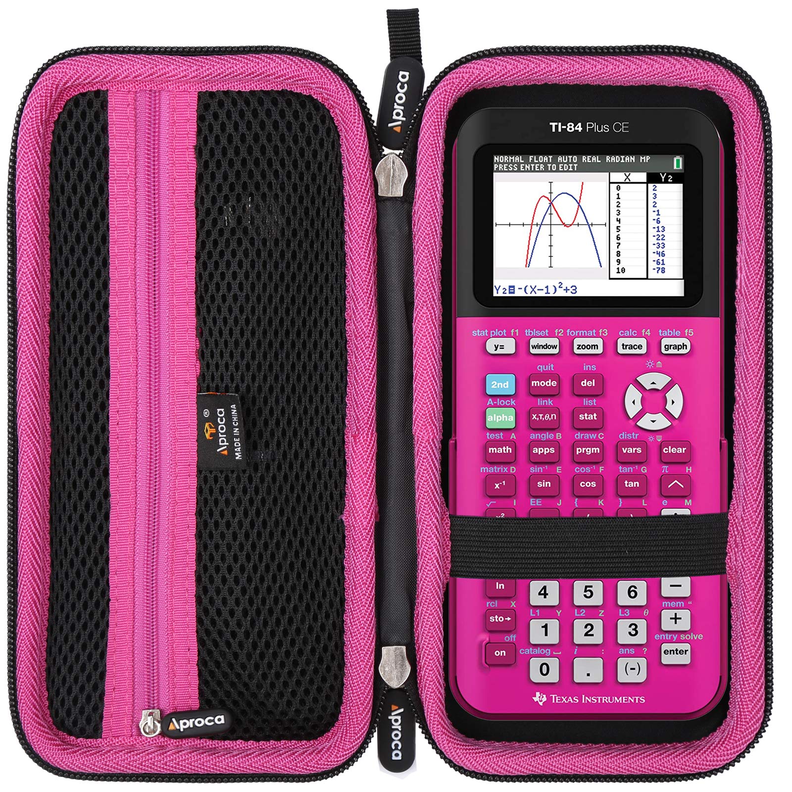 Foto 2 pulgar | Estuche De Almacenamiento Aproca Para Texas Instruments Ti-84 Plus Ce Rosa - Venta Internacional.