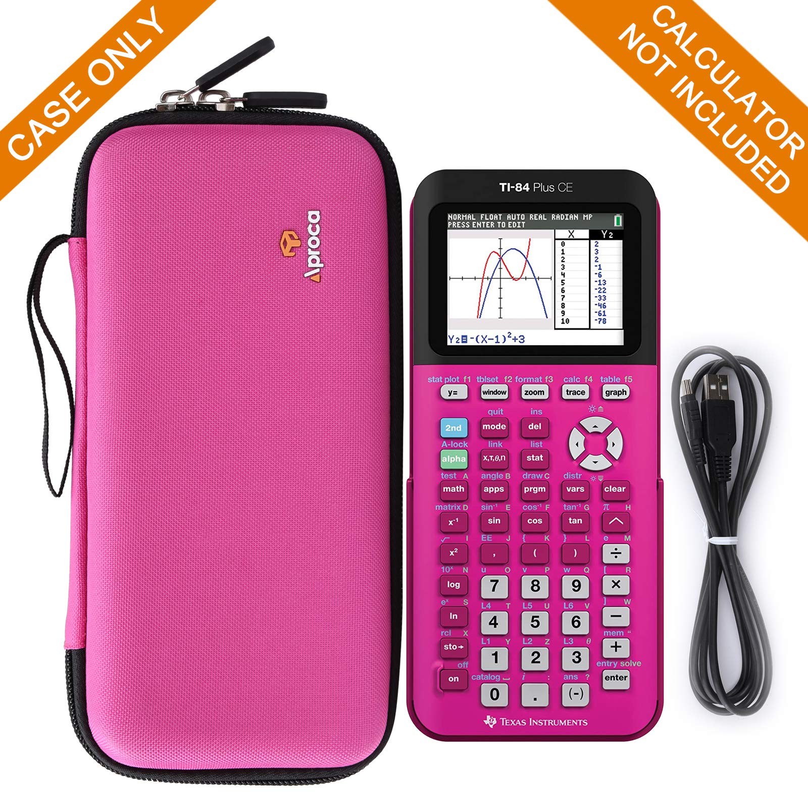 Foto 3 | Estuche De Almacenamiento Aproca Para Texas Instruments Ti-84 Plus Ce Rosa - Venta Internacional.