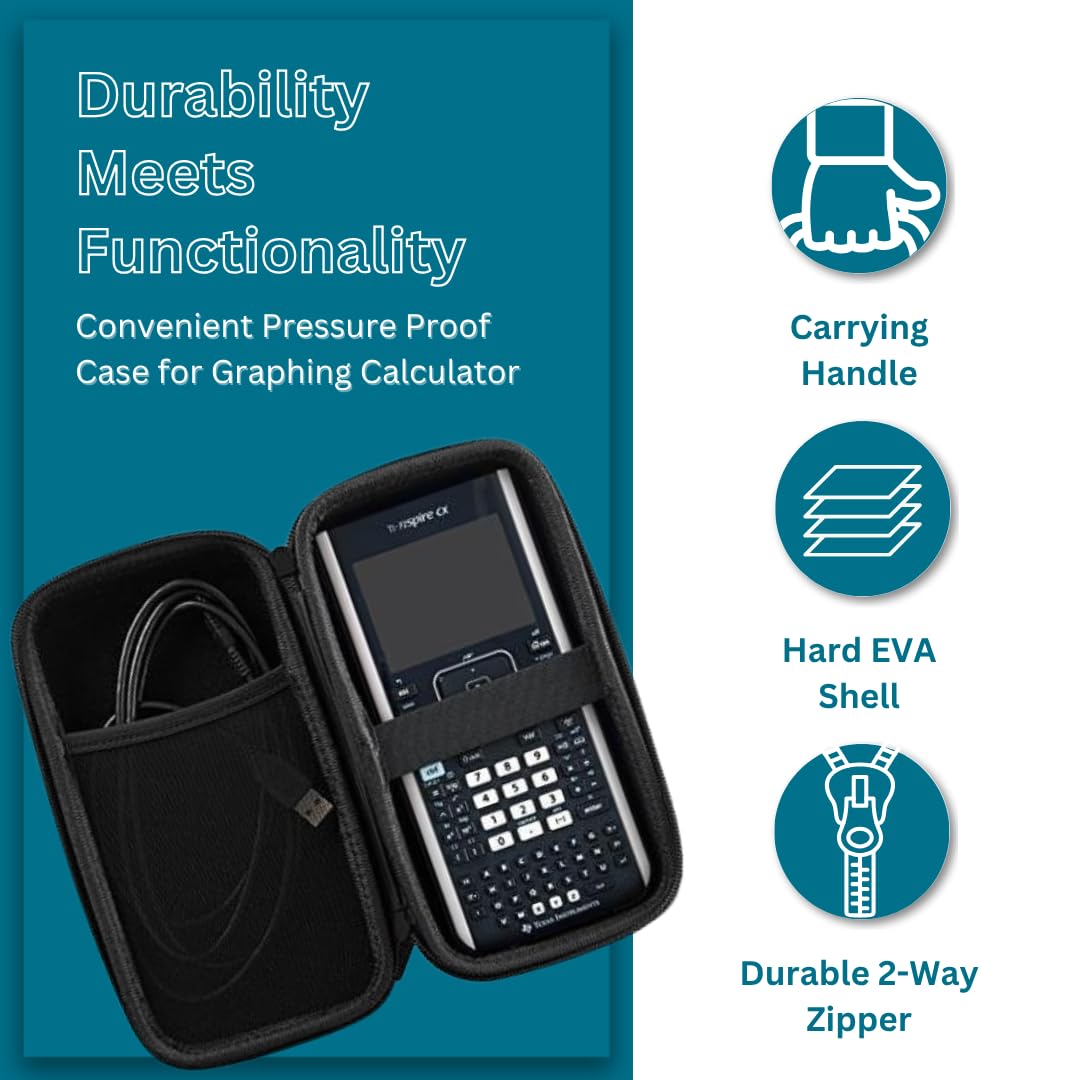 Foto 6 pulgar | Estuche Rígido De Transporte Para Texas Instruments Ti Nspire Cx Ii Cas - Venta Internacional.