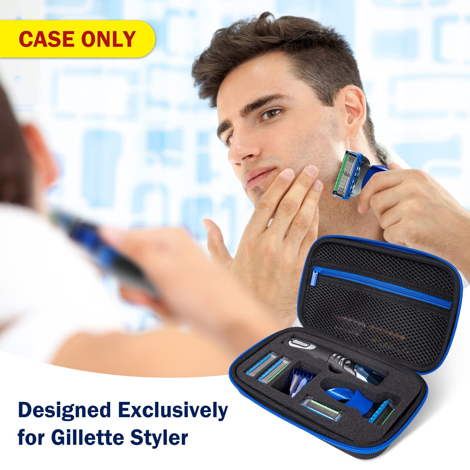 Foto 3 pulgar | Funda De Viaje Procase Para Recortadora De Barba Gillette Styler - Venta Internacional.