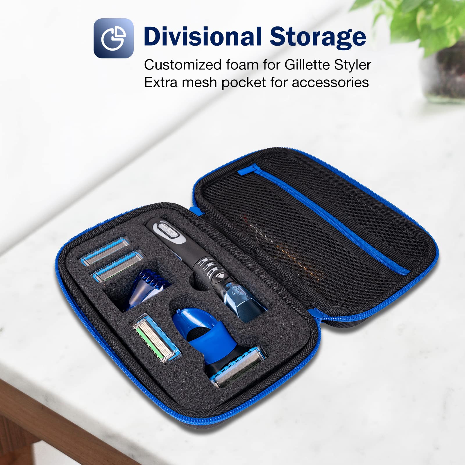 Foto 6 pulgar | Funda De Viaje Procase Para Recortadora De Barba Gillette Styler - Venta Internacional.