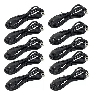 Foto 1 | Cable de Poder Corriente Ac 1.75 Metros Eo Safe Imports Esi-16170 Negro 10 Piezas