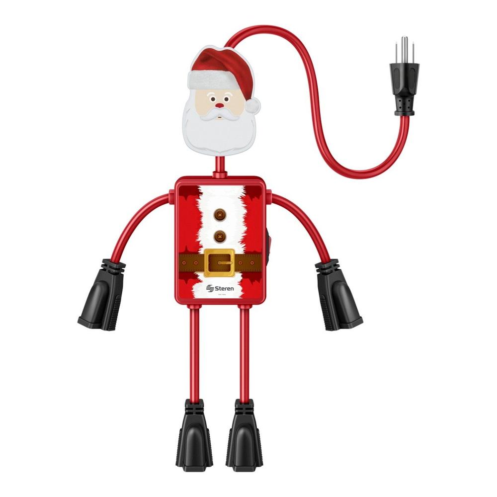 Multicontactos De 4 Salidas Flexibles, En Forma De Santa