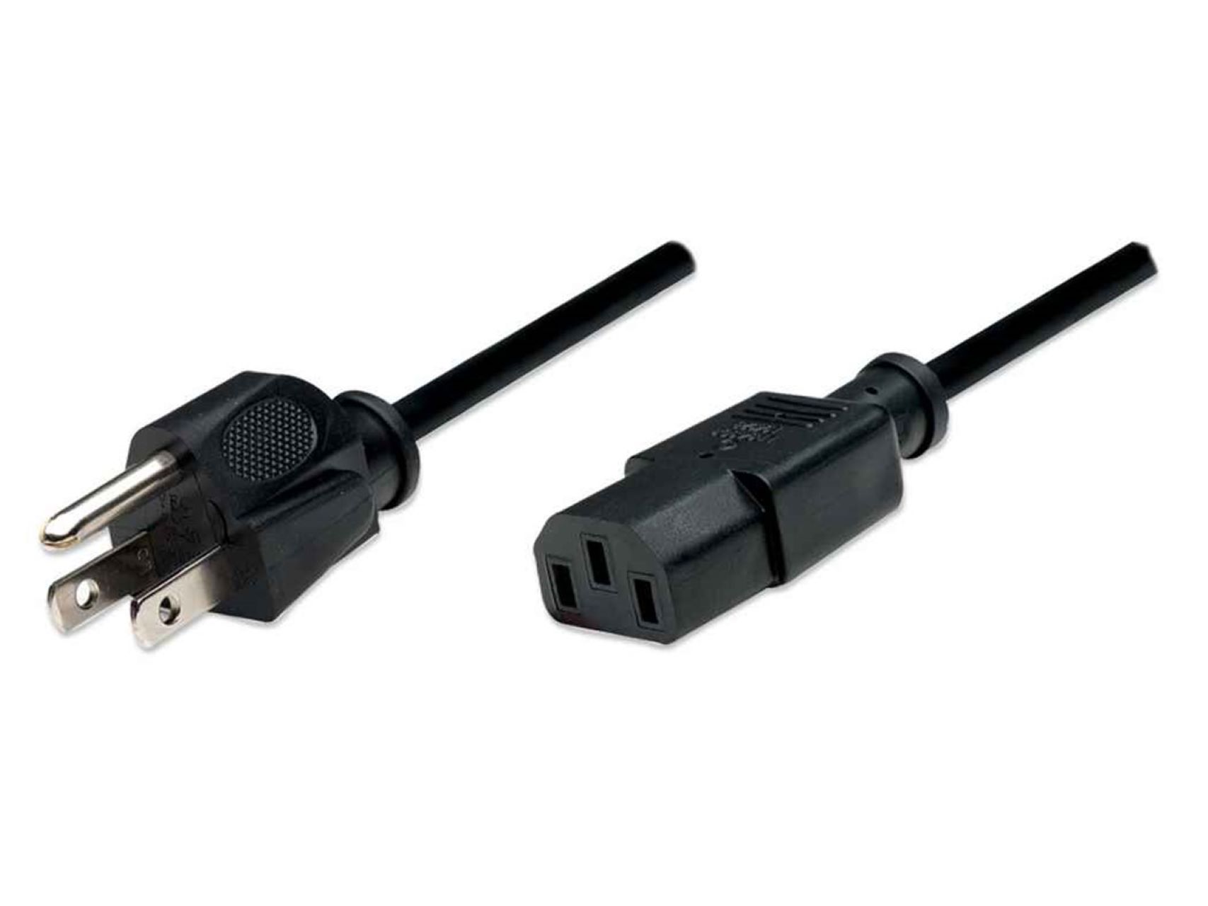 Cable Corriente Manhattan Cpu/mon-pared 1.8m