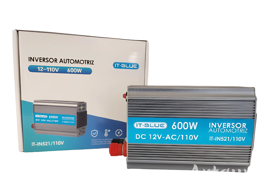 Inversor De Corriente Automotriz 12-110v De 600w.