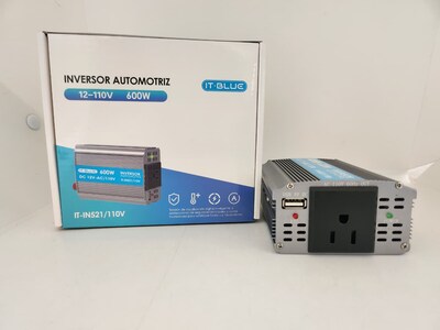 Foto 4 | Inversor De Corriente Automotriz 12-110v De 600w.