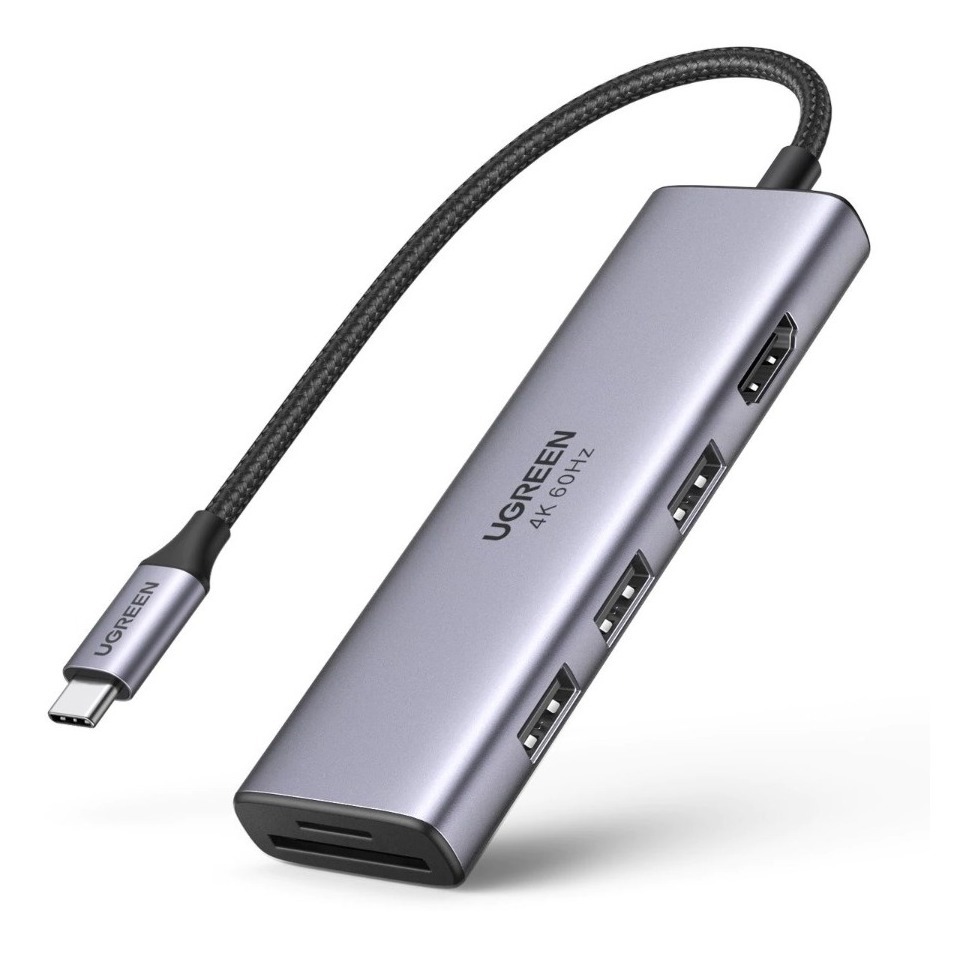 Foto 1 | Hub 6 En 1 Usb C Ugreen Hdmi 4k 3usb 3.0 Sd/tf No Pd Premium