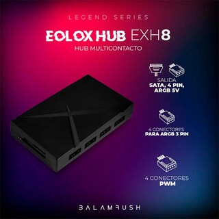 Foto 4 | Controladora Argb Balam Rush Eolox Exh8 Sata 8 Conectores 4x4 y 4x3 Pines Br-938105 Color Negro