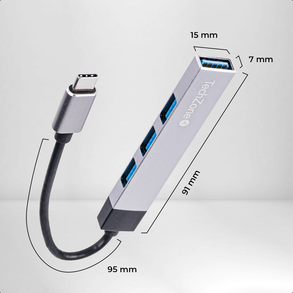 Foto 4 | Hub Usb Tipo C Con 4 Puertos Usb 3.0 De Alta Velocidad