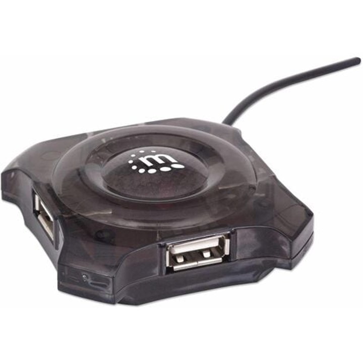 Manhattan - Hub Usb 4 Ptos Negro Economico