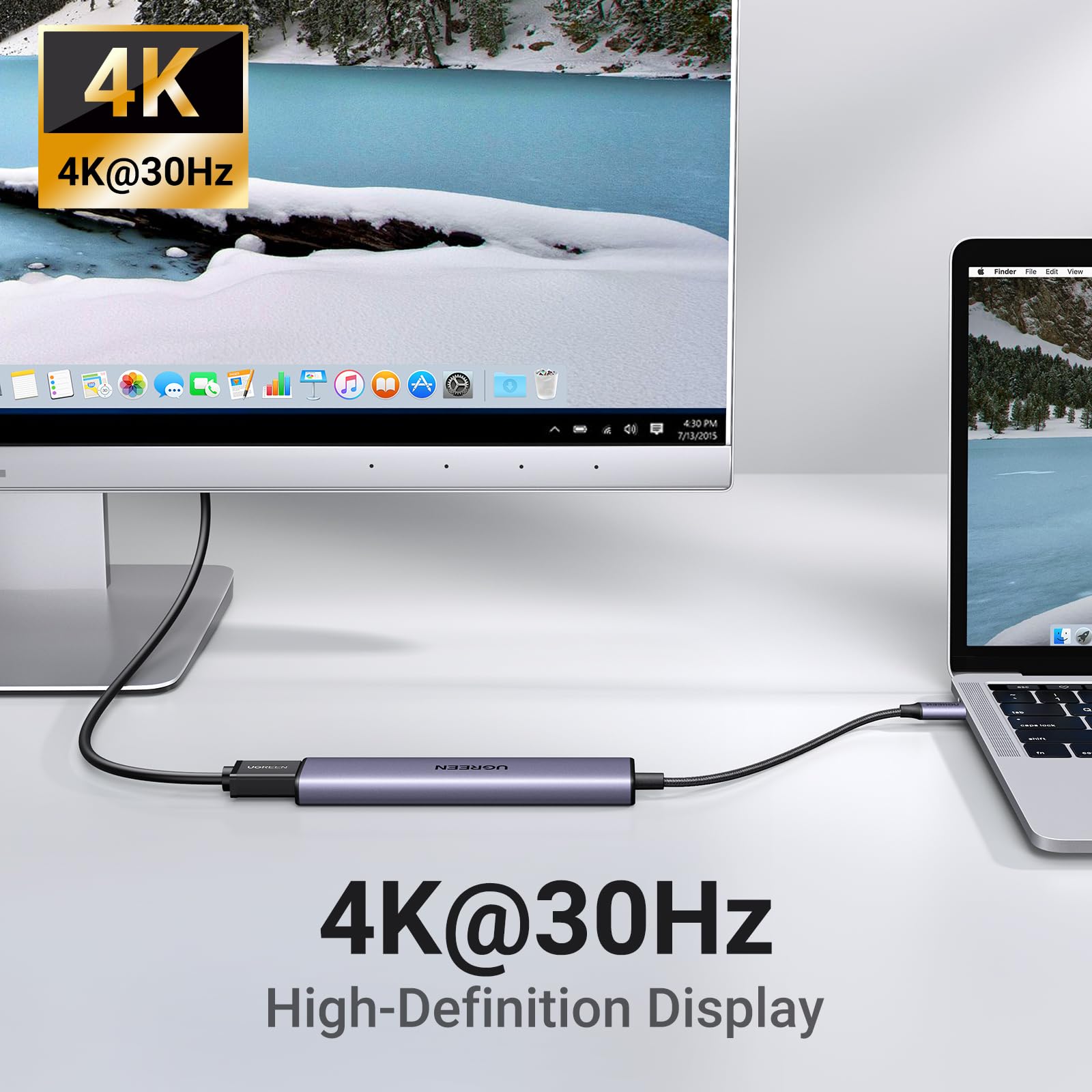 Foto 5 | Hub USB-C Ugreen Revodok 105 5 en 1 con 4K HDMI 100 W Pd - Venta Internacional