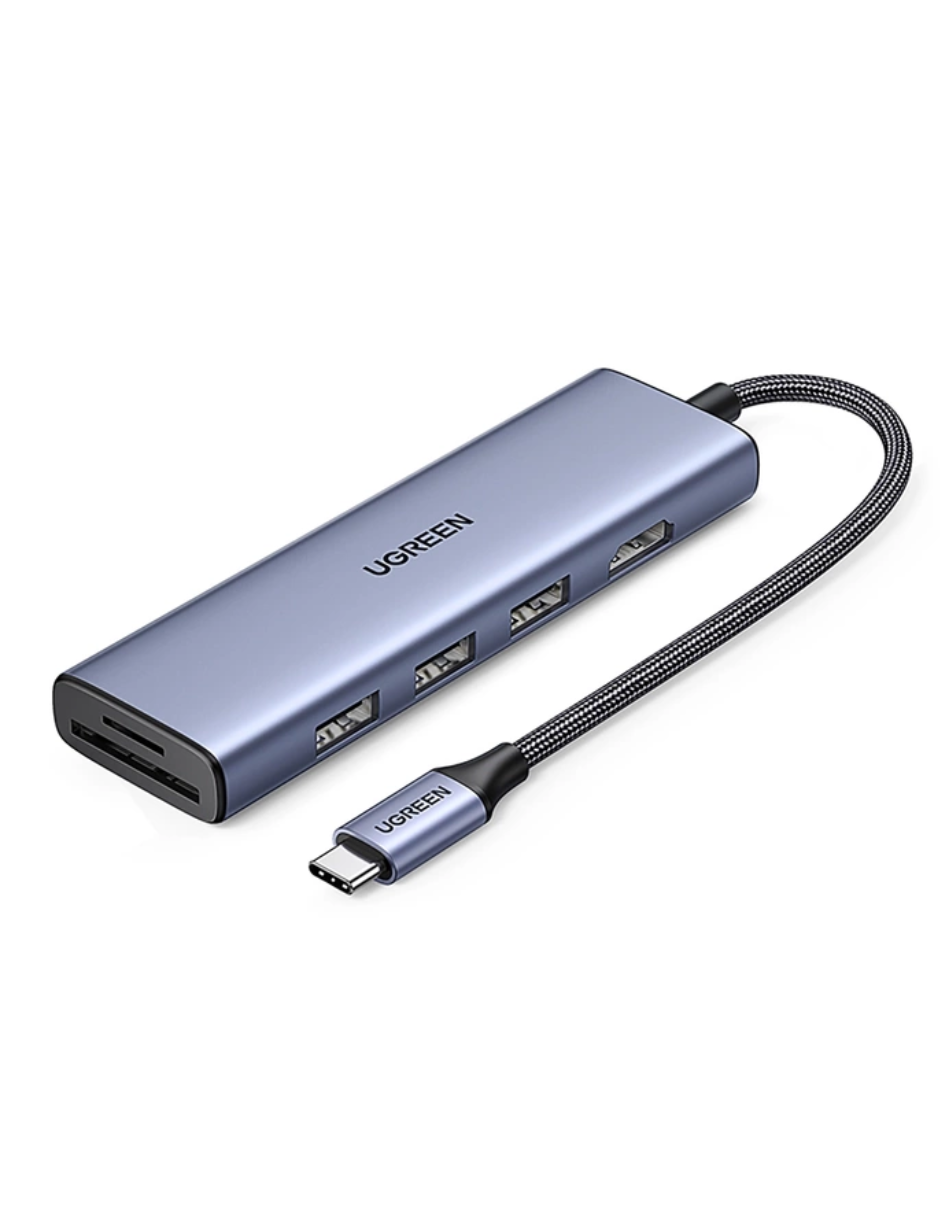 Foto 2 pulgar | Hub 6 En 1 Ugreen Usb-c A 1 Hdmi, 3 Usb A, 2 Sd/tf 5gbps