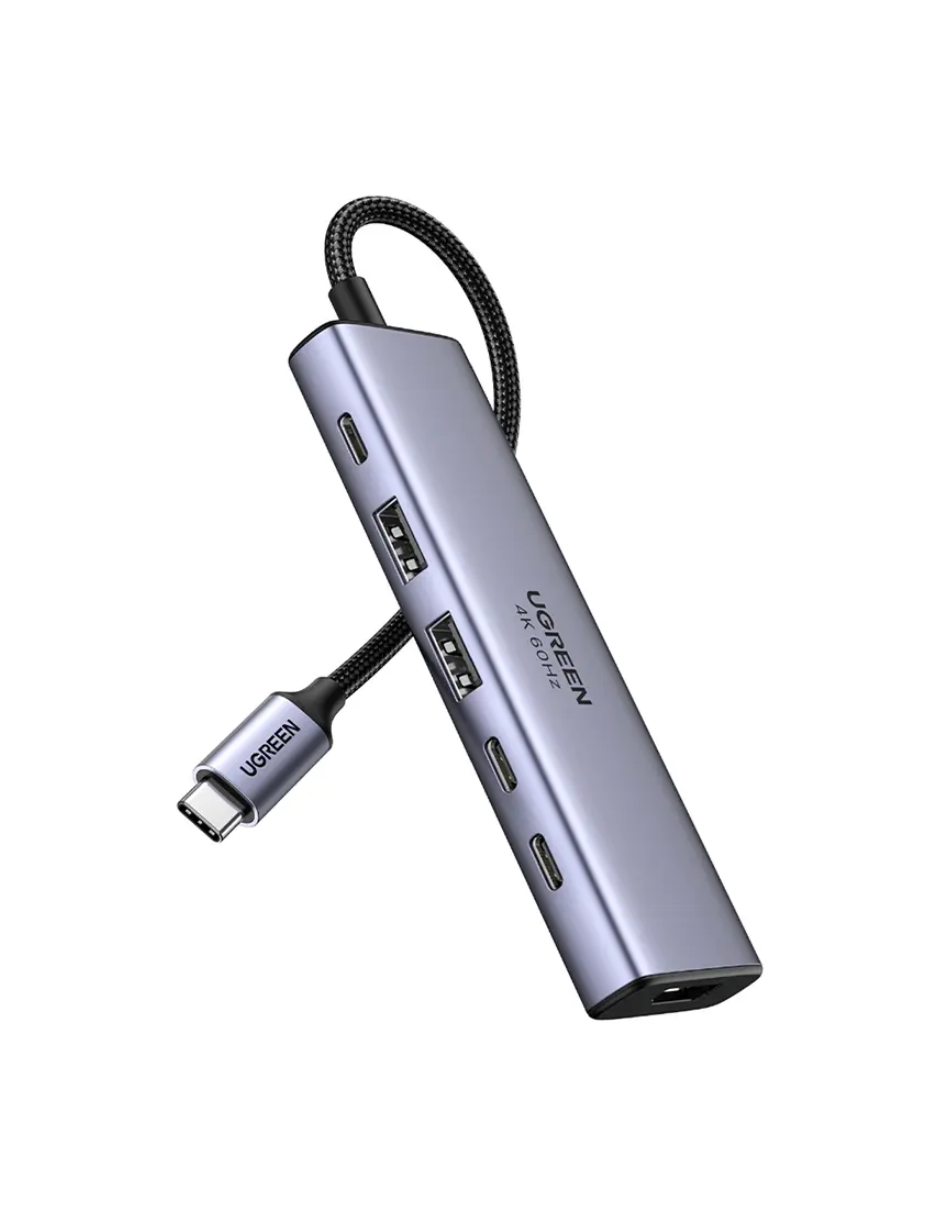 Foto 2 pulgar | Hub 6 En 1 Ugreen Usb-c A 1 Hdmi, 2 Usb A, 3 Usb C 4k Carga Rápida