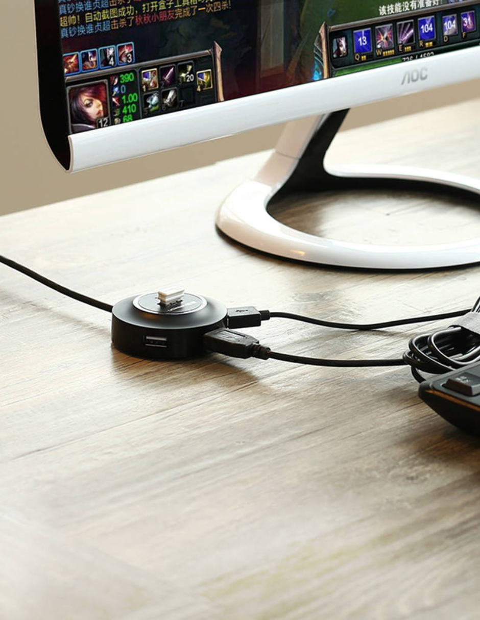 Foto 3 | Hub 4 En 1 Ugreen Cr106 Usb-a A Usb-a 480 Mbps Color Negro