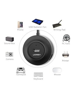 Foto 4 | Hub 4 En 1 Ugreen Cr106 Usb-a A Usb-a 480 Mbps Color Negro