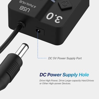 Foto 4 | Hub Usb 3.0 De 4 Puertos Con Conmutador Independiente Para Ordenadores Portátiles - Venta Internacional.