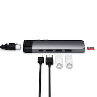 Foto 3 | Adaptador De Acoplamiento Satechi Type-c Pro Hub Con Ethernet Space Grey - Venta Internacional.