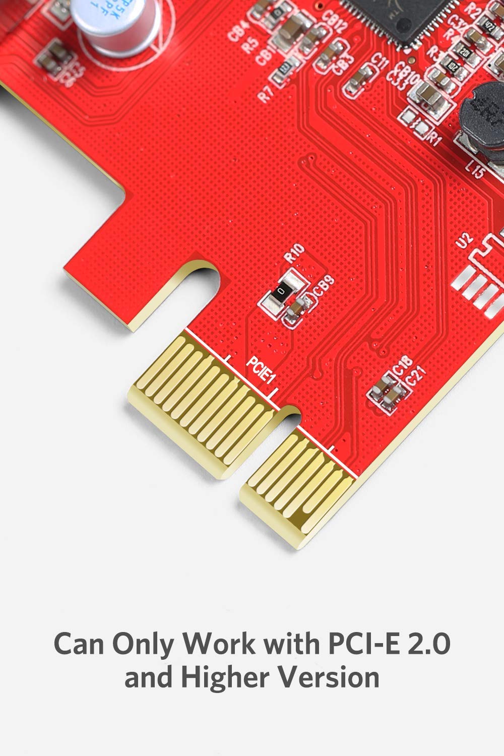 Foto 3 pulgar | Tarjeta Pci Express Pci-e A Usb 3.0 (4 Puertos) Inateck Roja - Venta Internacional.