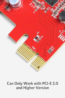 Foto 2 | Tarjeta Pci Express Pci-e A Usb 3.0 (4 Puertos) Inateck Roja - Venta Internacional.