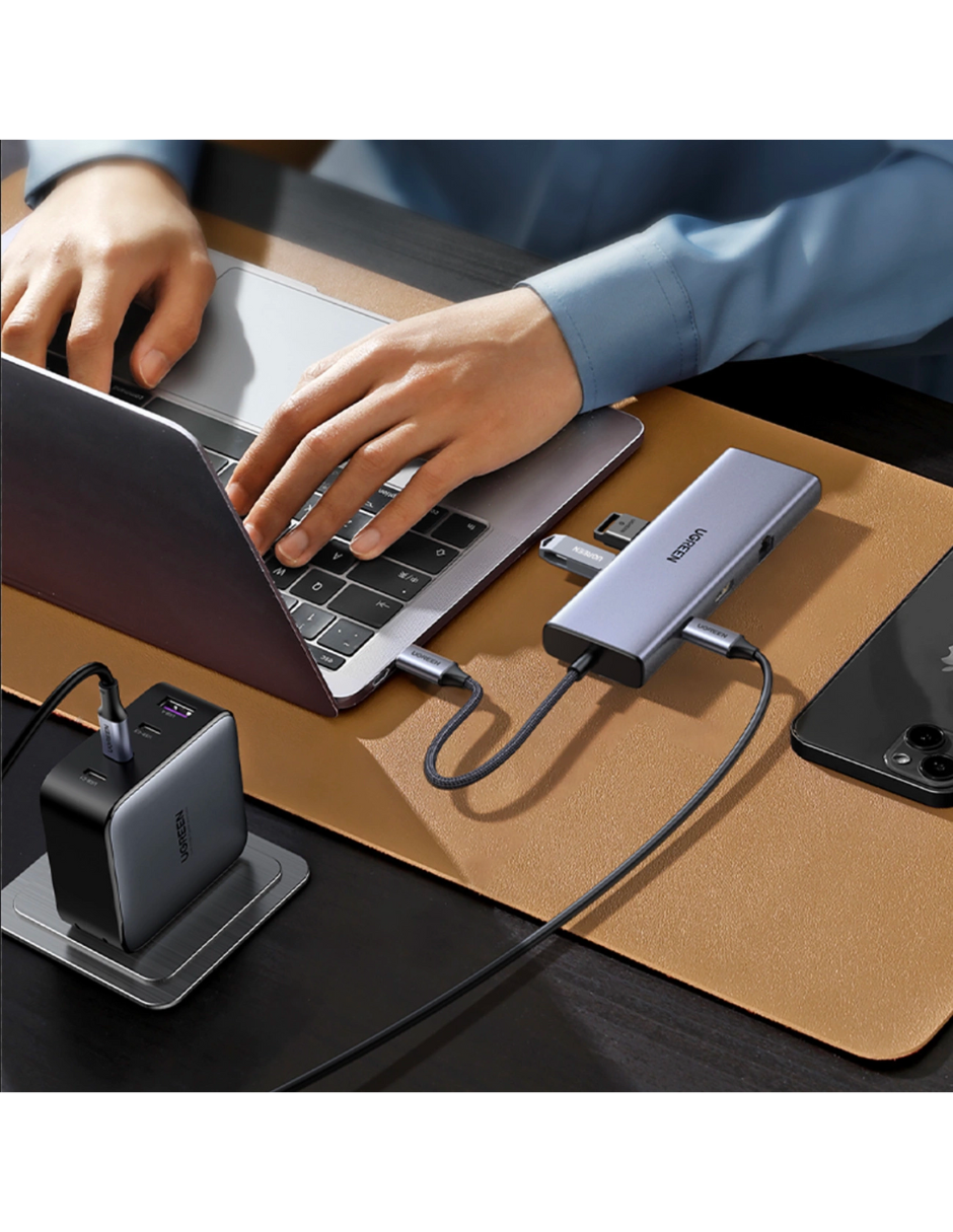 Foto 9 pulgar | Hub 9 En 1 Ugreen 3 Usb-a, 1 Usb-c, 1 Hdmi 4k/60hz, Sd/tft, Ethernet Y Vga