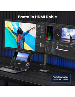 Foto 5 | Hub Usb-c 6 En 1 Ugreen 2 Usb-a, 2 Usb-c, 2 Hdmi 4k/60hz