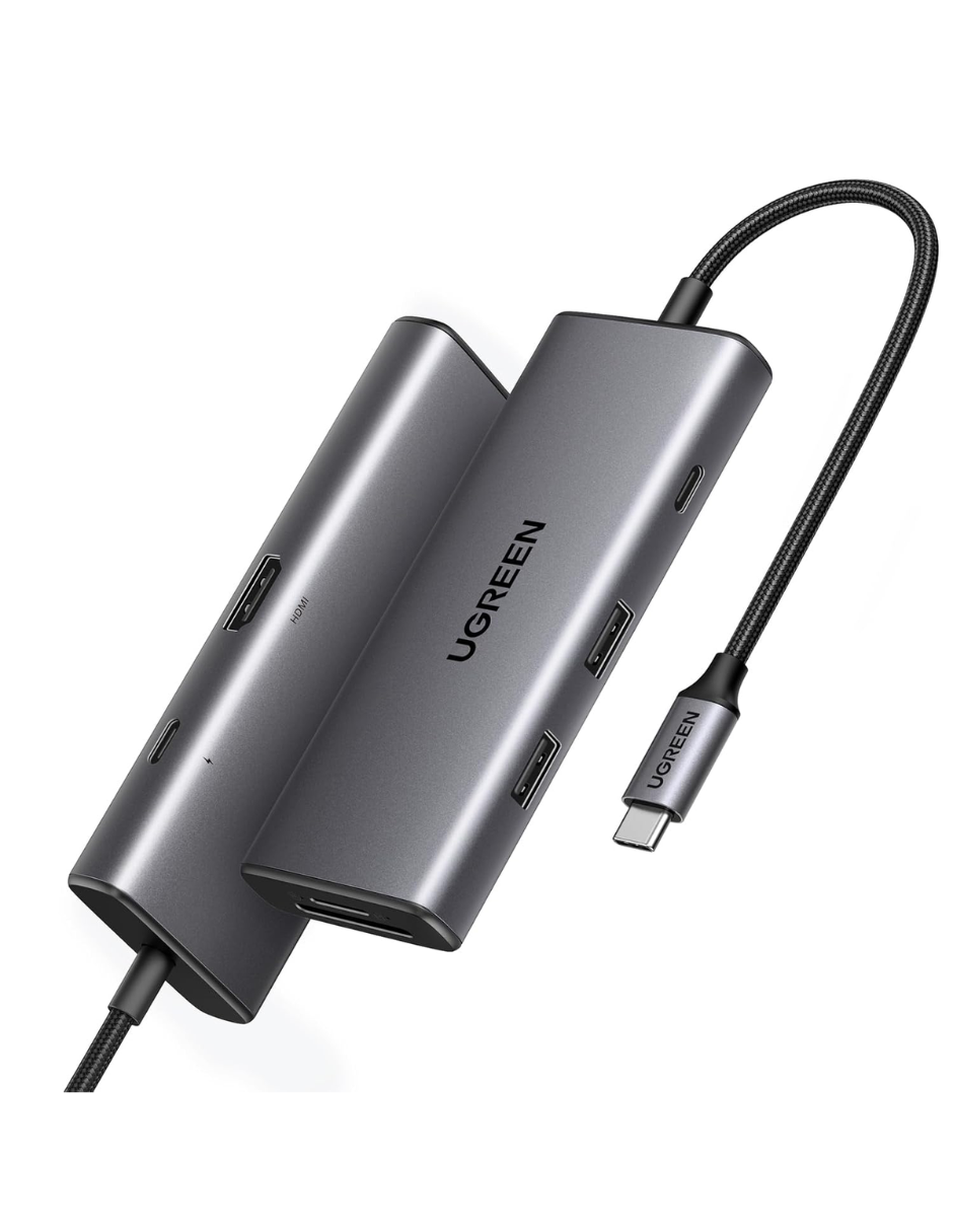 Foto 3 pulgar | Hub Usb-c 7 En 1 Cm498 Ugreen 2 Usb-a, 2 Usb-c, 1 Hdmi 4k/60hz Y Sd/tft