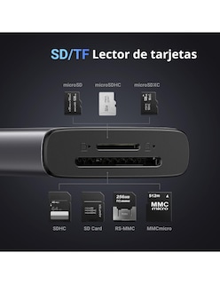 Foto 7 | Hub Usb-c 7 En 1 Cm498 Ugreen 2 Usb-a, 2 Usb-c, 1 Hdmi 4k/60hz Y Sd/tft