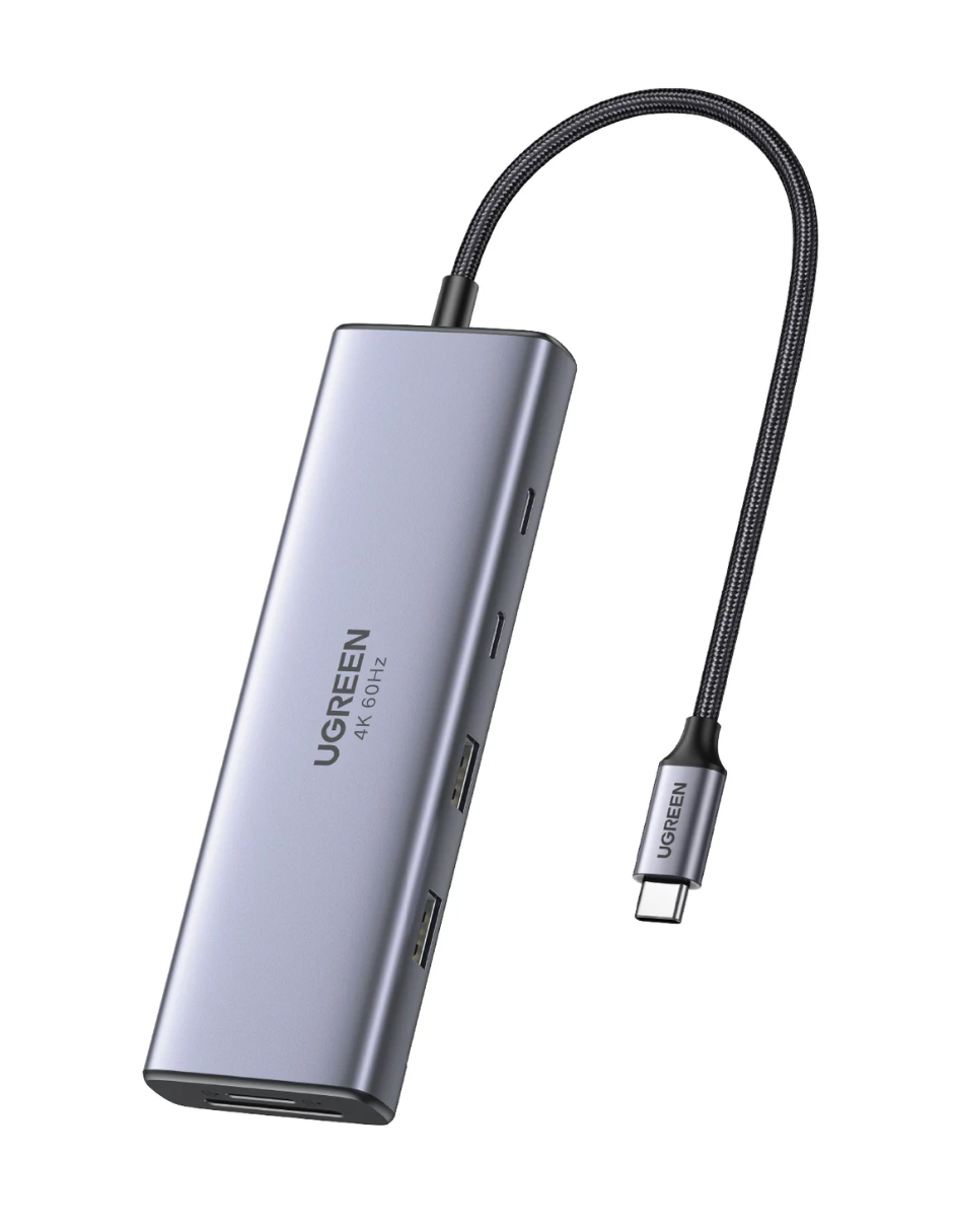 Foto 2 pulgar | Hub 9 En 1 Ugreen 2 Usb-a, 3 Usb-c, 1 Hdmi 4k/60hz, Sd/tft Y Ethernet