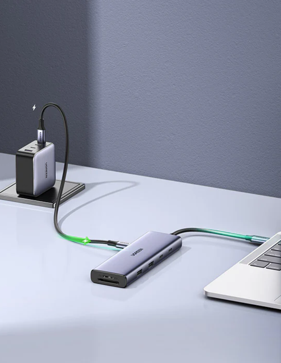 Foto 5 pulgar | Hub 9 En 1 Ugreen 2 Usb-a, 3 Usb-c, 1 Hdmi 4k/60hz, Sd/tft Y Ethernet