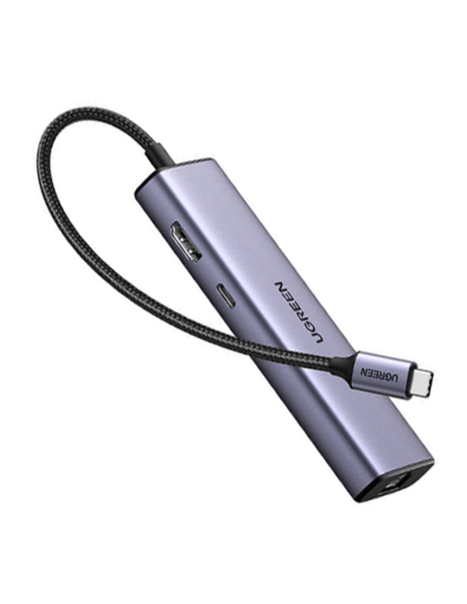 Foto 2 pulgar | Hub Usb-c 6 En 1 Ugreen 3 Usb-a, 1 Usb-c, Hdmi 4k/30hz Y Ethernet