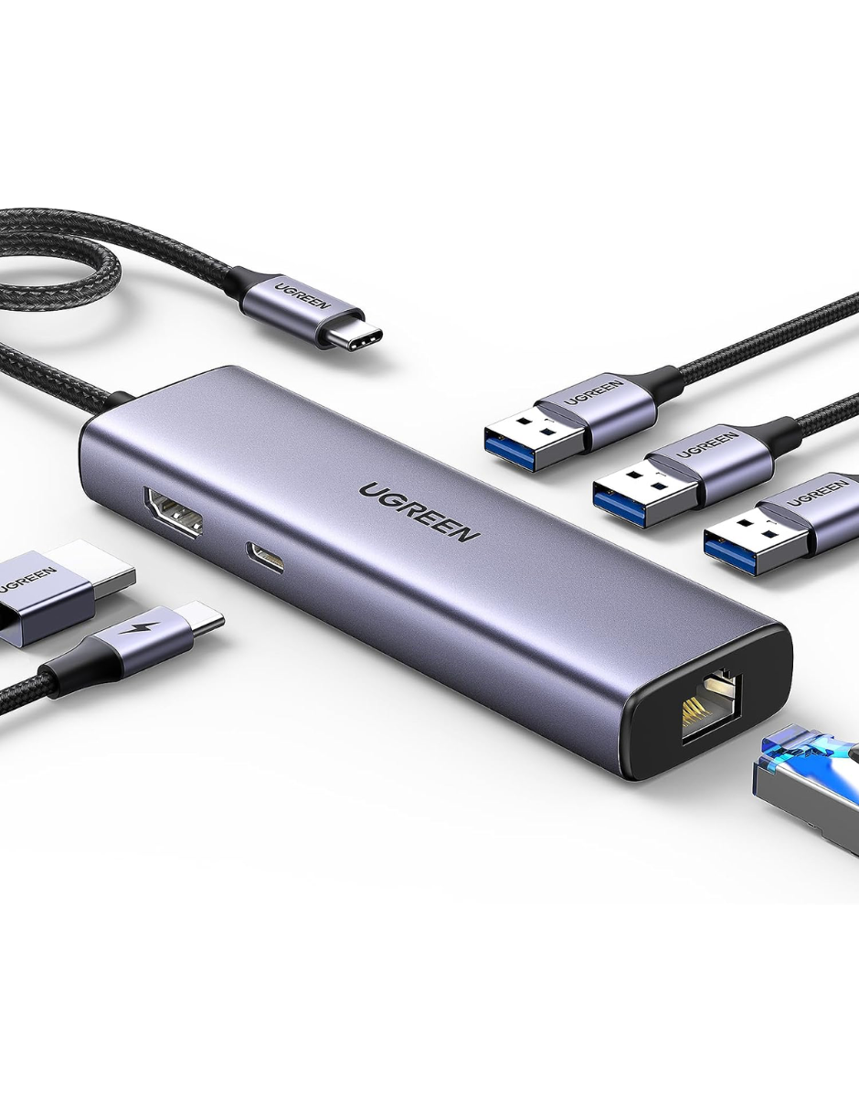Foto 4 pulgar | Hub Usb-c 6 En 1 Ugreen 3 Usb-a, 1 Usb-c, Hdmi 4k/30hz Y Ethernet