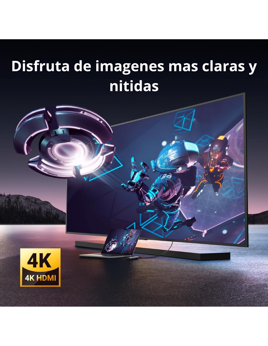 Foto 7 pulgar | Hub Usb-c 6 En 1 Ugreen 3 Usb-a, 1 Usb-c, Hdmi 4k/30hz Y Ethernet