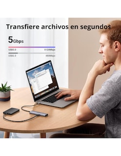 Foto 3 | Hub Usb-c 4 En 1 Cm473 Ugreen 2 Usb-a 3.0 Y 2 Usb-c 5gbps