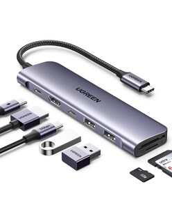 Foto 2 | Hub Usb-c 7 En 1 Ugreen 2 Usb-a, 2 Usb-c, 1 Hdmi 4k/60hz Y Sd/tft
