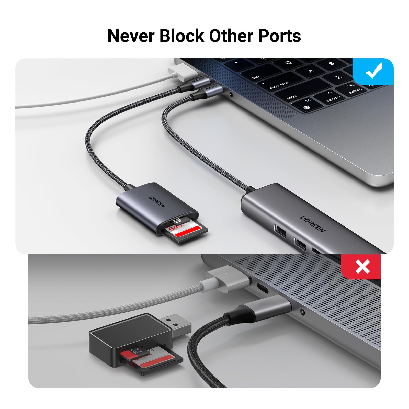 Foto 7 pulgar | Lector De Tarjetas Ugreen Usb C Sd/micro Sd 2 En 1 Para Iphone, Samsung - Venta Internacional.