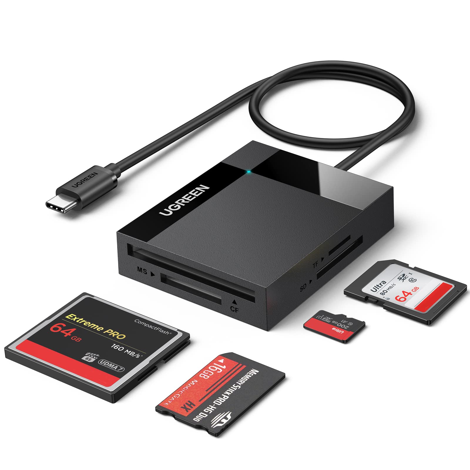 Foto 2 pulgar | Lector De Tarjetas De Memoria Ugreen Usb C 4 En 1 Para Iphone, Macbook - Venta Internacional.