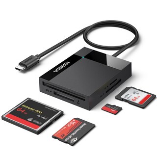 Foto 1 | Lector De Tarjetas De Memoria Ugreen Usb C 4 En 1 Para Iphone, Macbook - Venta Internacional.