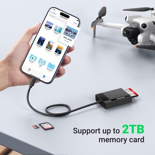 Foto 5 | Lector De Tarjetas De Memoria Ugreen Usb C 4 En 1 Para Iphone, Macbook - Venta Internacional.