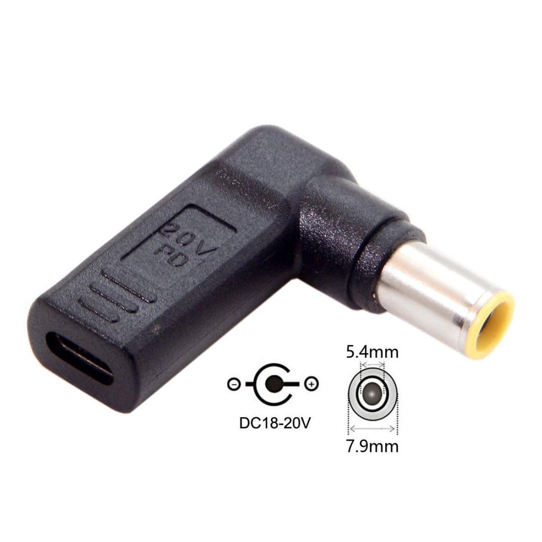Foto 3 pulgar | Adaptador Conversor Chenyang Usb C A Dc 7,9 X 5,4 Mm Pd 65 W - Venta Internacional.