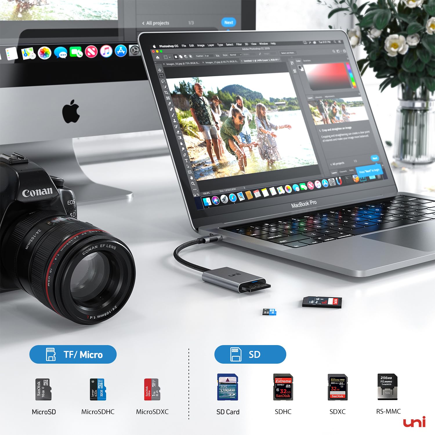 Foto 4 | Lector De Tarjetas Sd Usb C, Adaptador Micro Sd Robusto, Android - Venta Internacional.