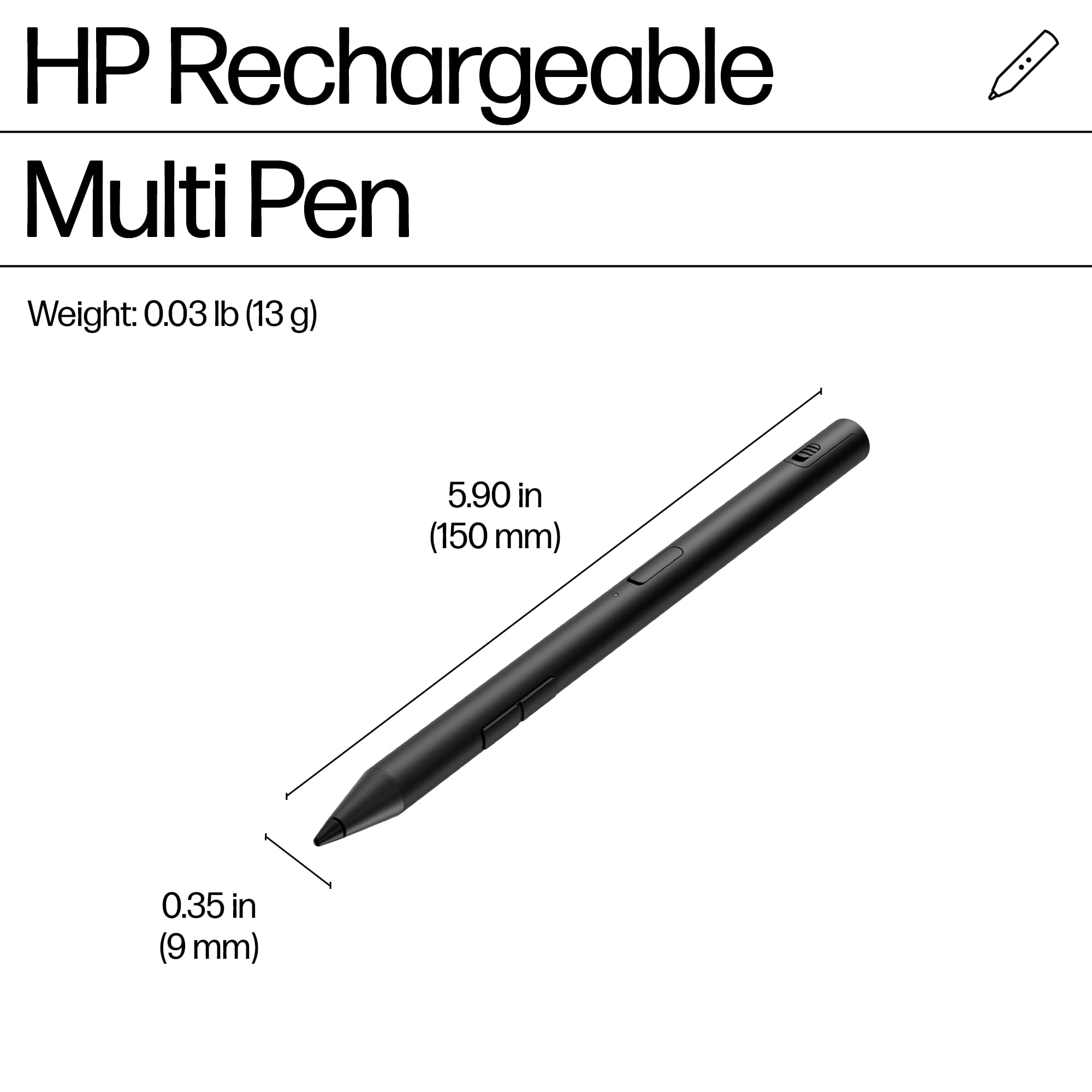 Foto 5 pulgar | Pluma Múltiple Recargable Compatible Con Hp 700 Con Carga Usb-c - Venta Internacional.